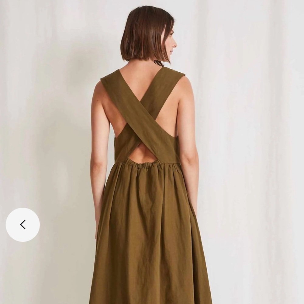 Apiece Apart Moni Dress in olive